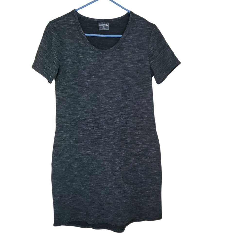 32 Degrees Cool Womens Short Sleeve Knit Dress S‎ Pockets Stretch Pullover Soft